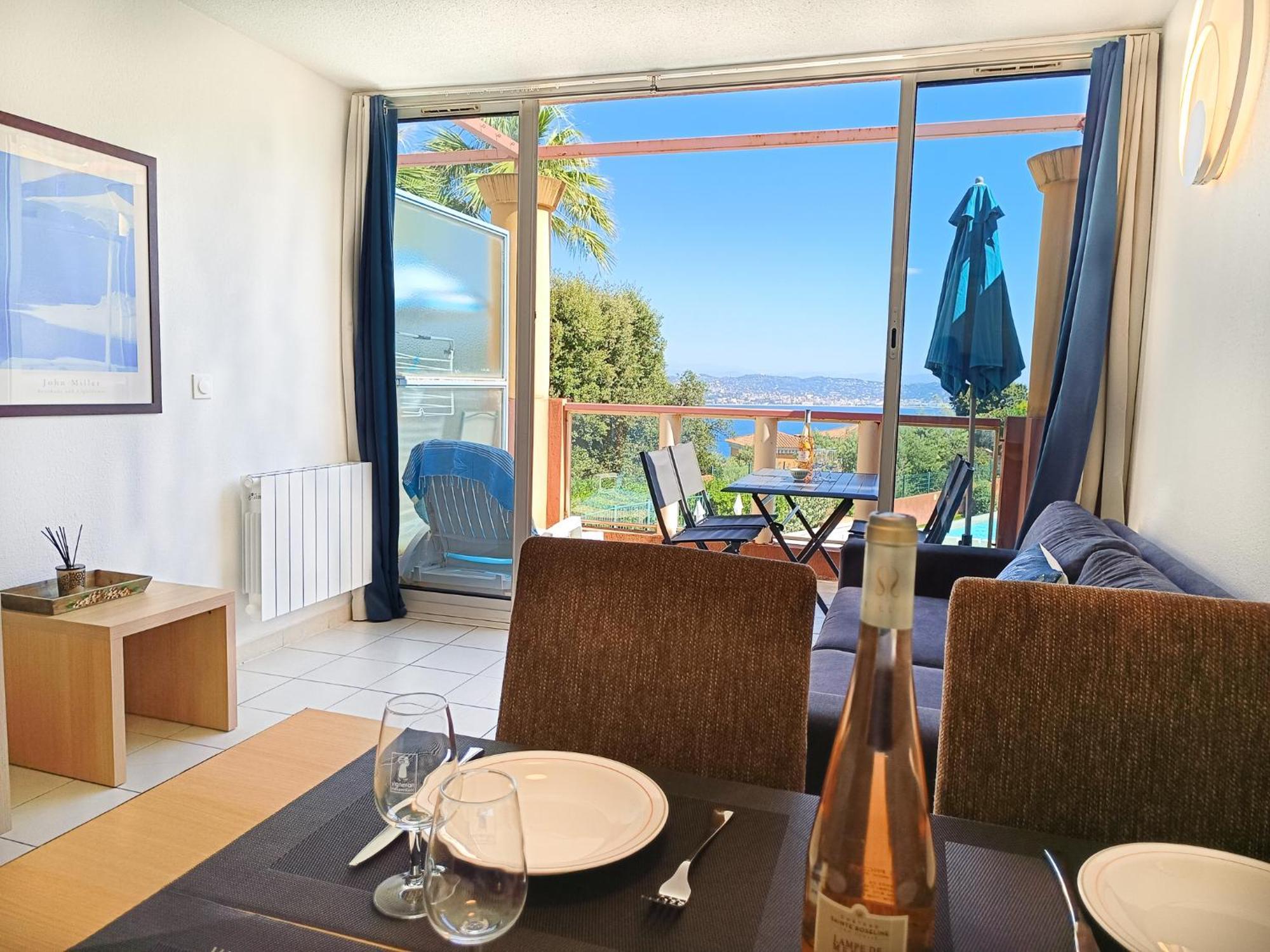 Magnifique Vue Mer Et Piscine - Les Cles De L Esterel Theoule-sur-Mer Exterior photo